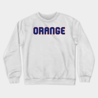 Orange and Blue Crewneck Sweatshirt